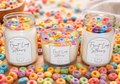Fruit Loop Straws Candle